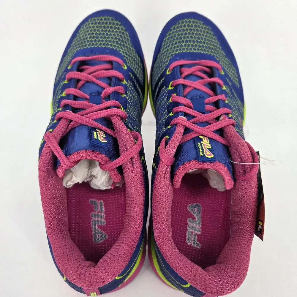 NEW FILA Speedweave Trainer Women's 9.5 Royal Blue Textile Athletic Shoe